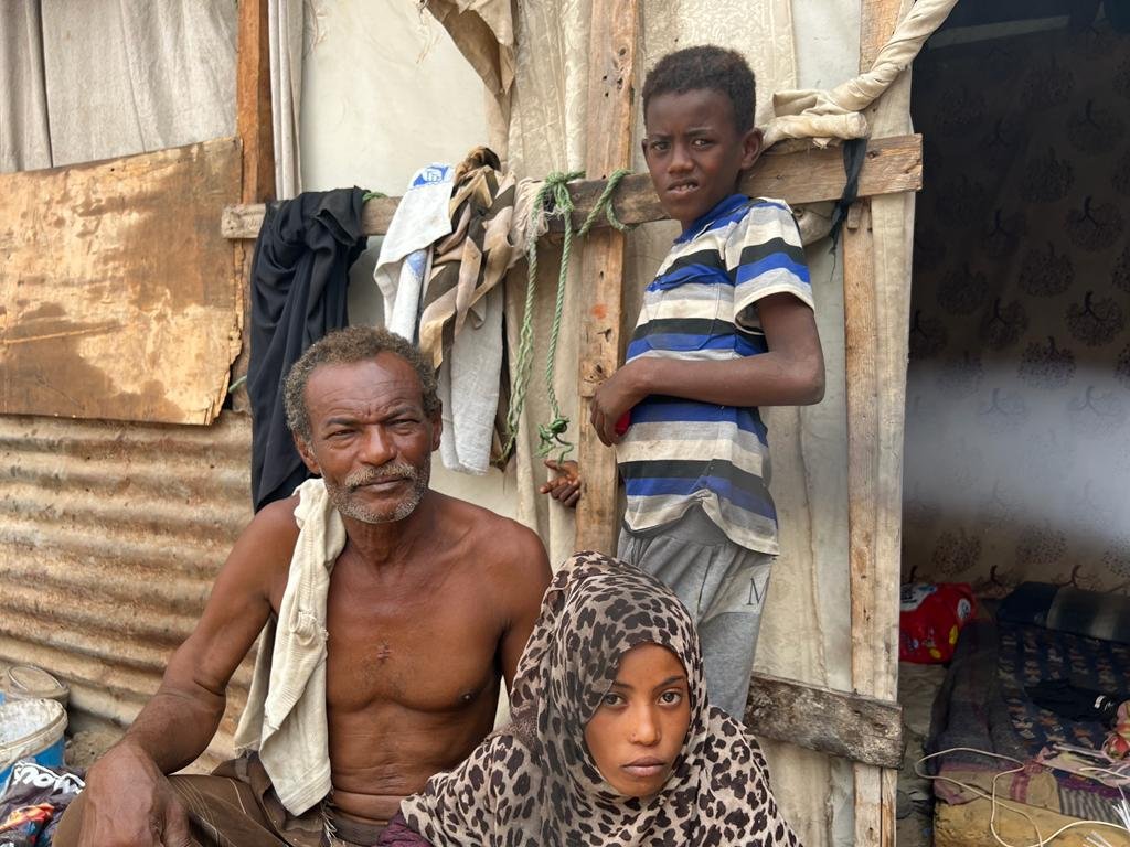 Famille démunie bénéficiaire de nos actions au Yémen